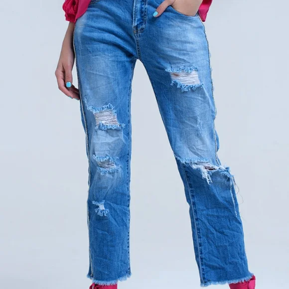 NEW Q2 Premium Mom Jeans - Picture 1 of 9